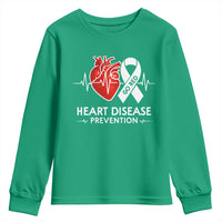 Go Red Heart Disease Prevention Youth Sweatshirt Heartbeat CHD Wear Red February Month