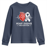 Go Red Heart Disease Prevention Youth Sweatshirt Heartbeat CHD Wear Red February Month