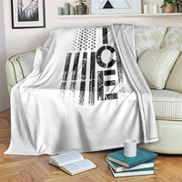 Abolish ICE Throw Blanket Vintage American Flag