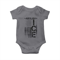 Abolish ICE Baby Onesie Vintage American Flag