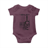 Abolish ICE Baby Onesie Vintage American Flag