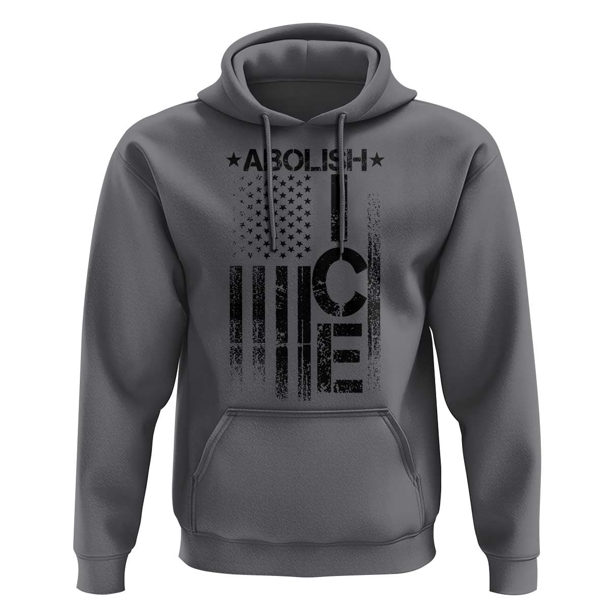 Abolish ICE Hoodie Vintage American Flag