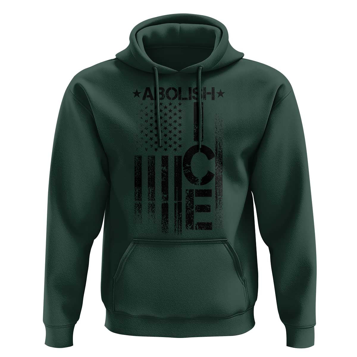 Abolish ICE Hoodie Vintage American Flag