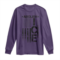 Abolish ICE Long Sleeve Shirt Vintage American Flag
