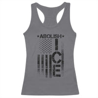 Abolish ICE Racerback Tank Top Vintage American Flag