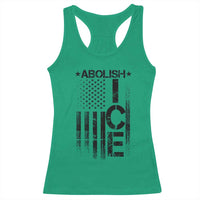 Abolish ICE Racerback Tank Top Vintage American Flag