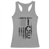 Abolish ICE Racerback Tank Top Vintage American Flag