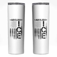 Abolish ICE Skinny Tumbler Vintage American Flag