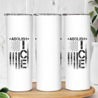 Abolish ICE Skinny Tumbler Vintage American Flag