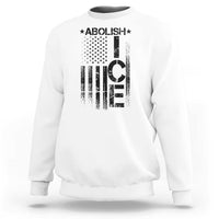 Abolish ICE Sweatshirt Vintage American Flag