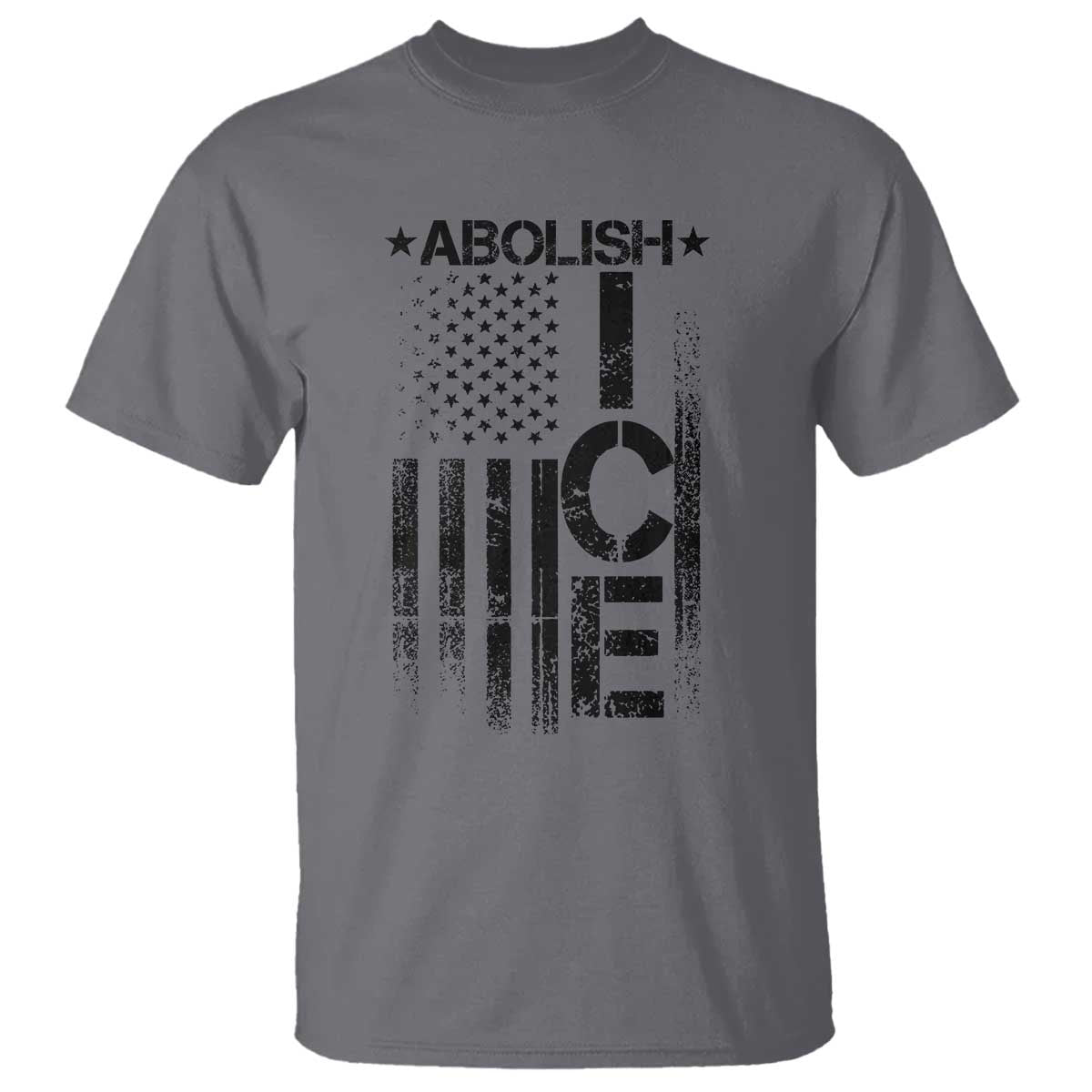 Abolish ICE T Shirt Vintage American Flag