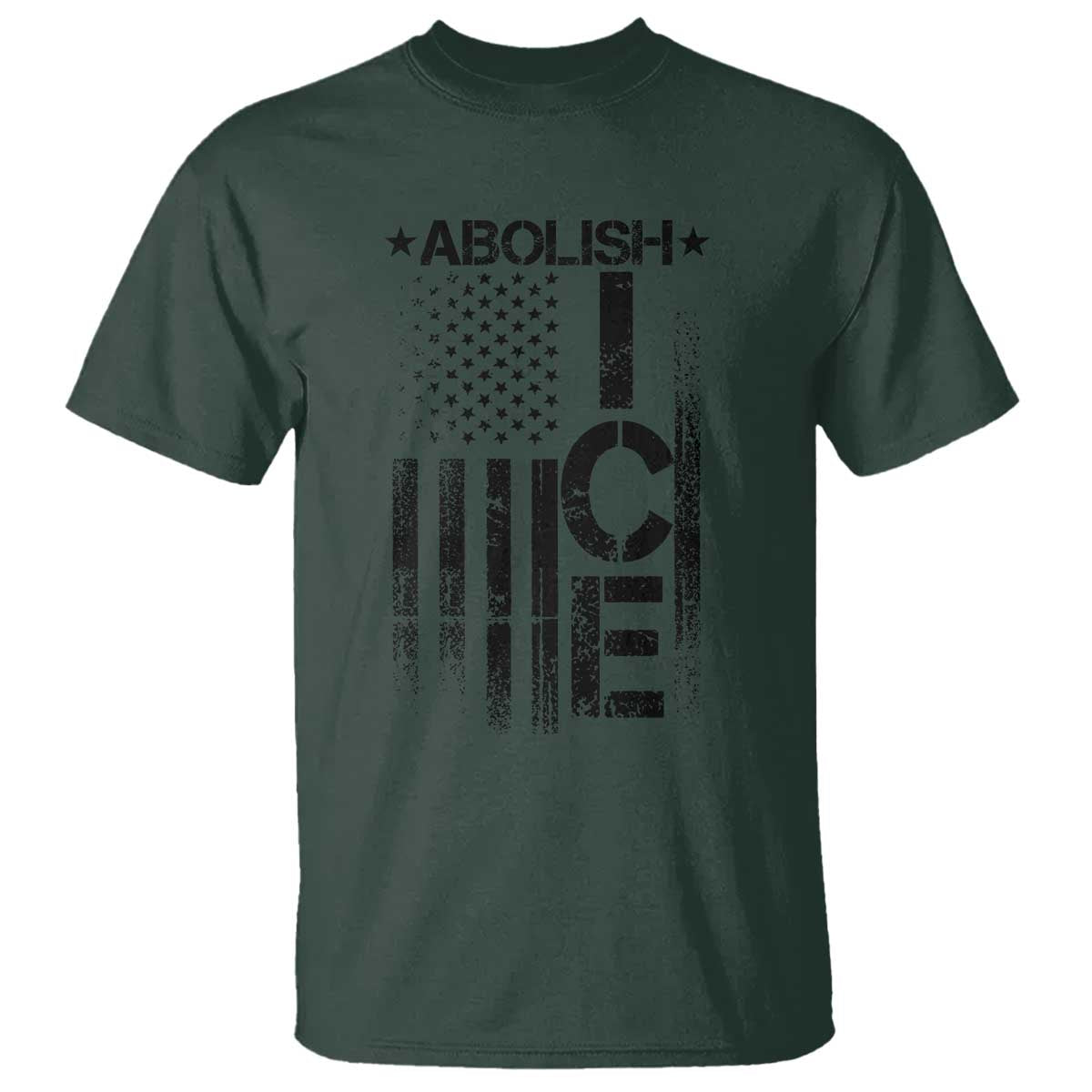 Abolish ICE T Shirt Vintage American Flag