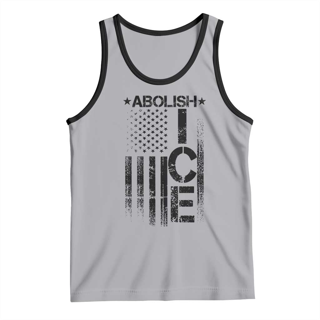 Abolish ICE Tank Top Vintage American Flag