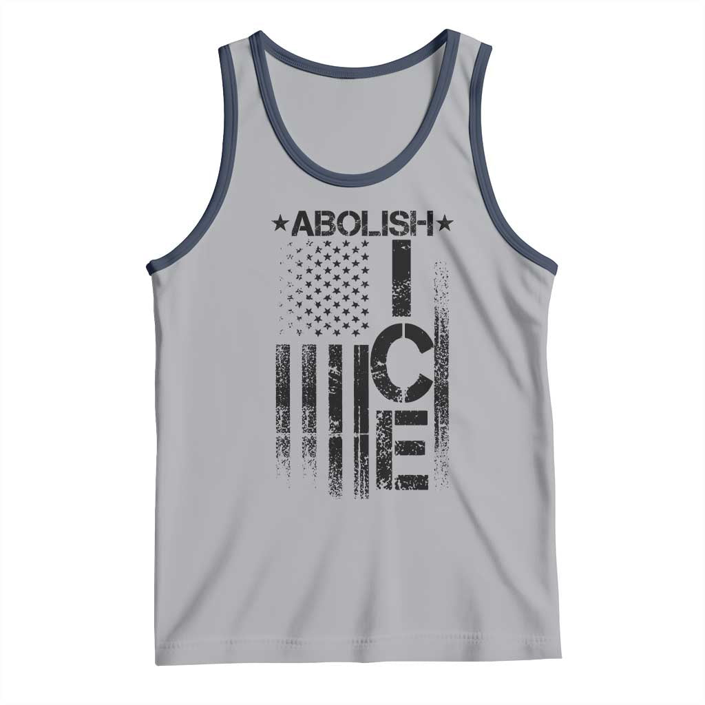 Abolish ICE Tank Top Vintage American Flag