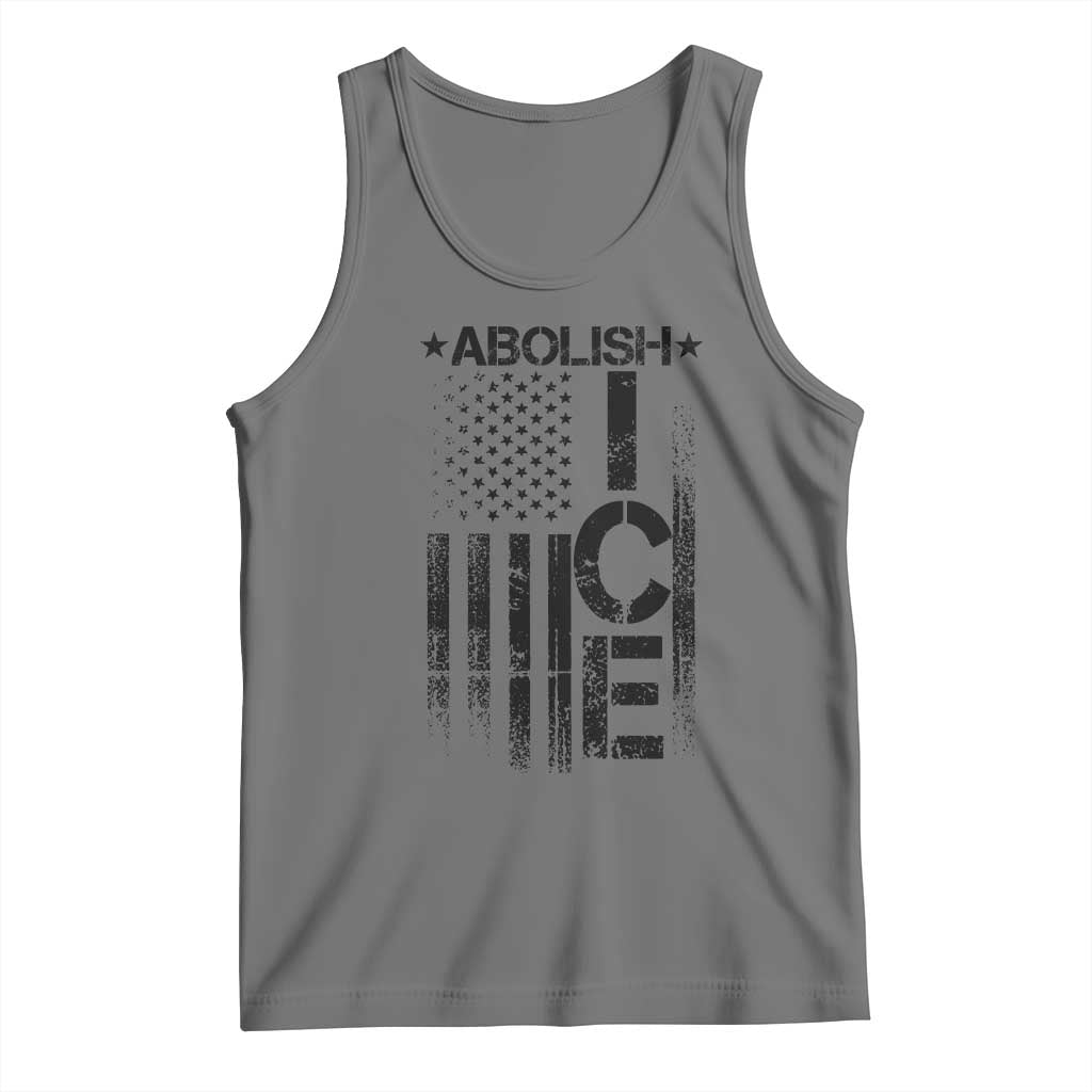 Abolish ICE Tank Top Vintage American Flag