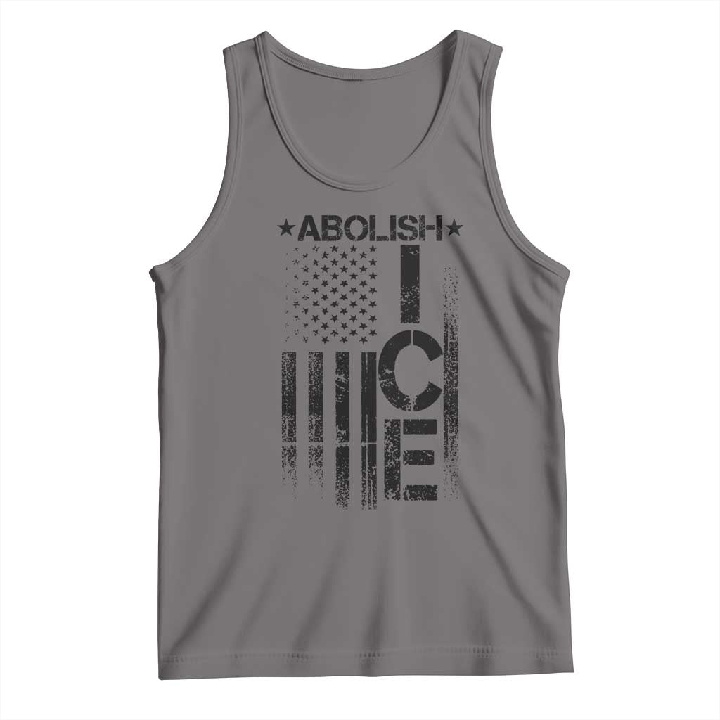 Abolish ICE Tank Top Vintage American Flag