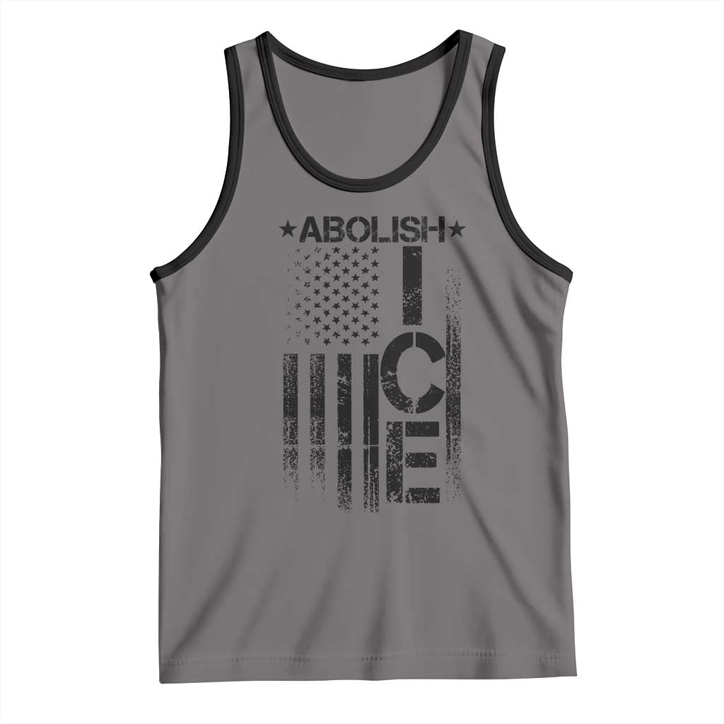 Abolish ICE Tank Top Vintage American Flag