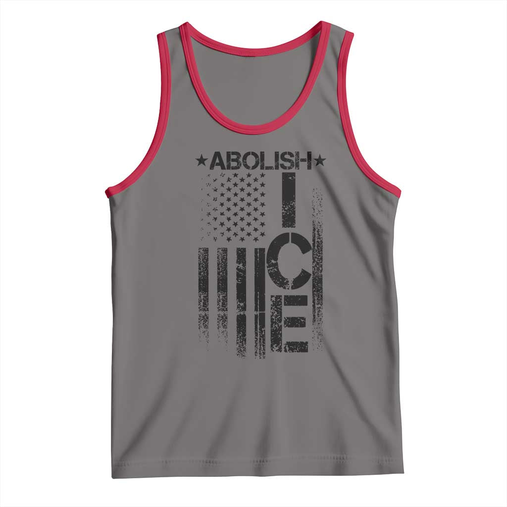 Abolish ICE Tank Top Vintage American Flag