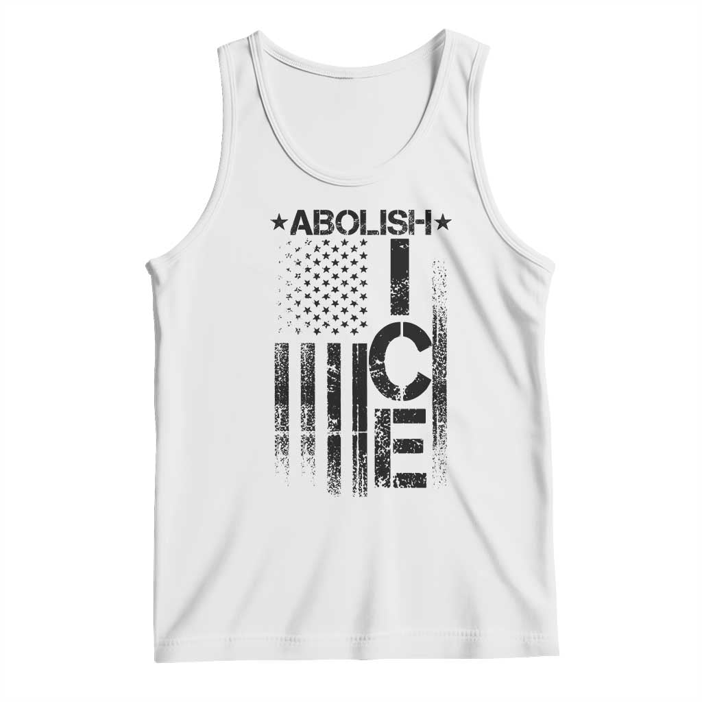 Abolish ICE Tank Top Vintage American Flag
