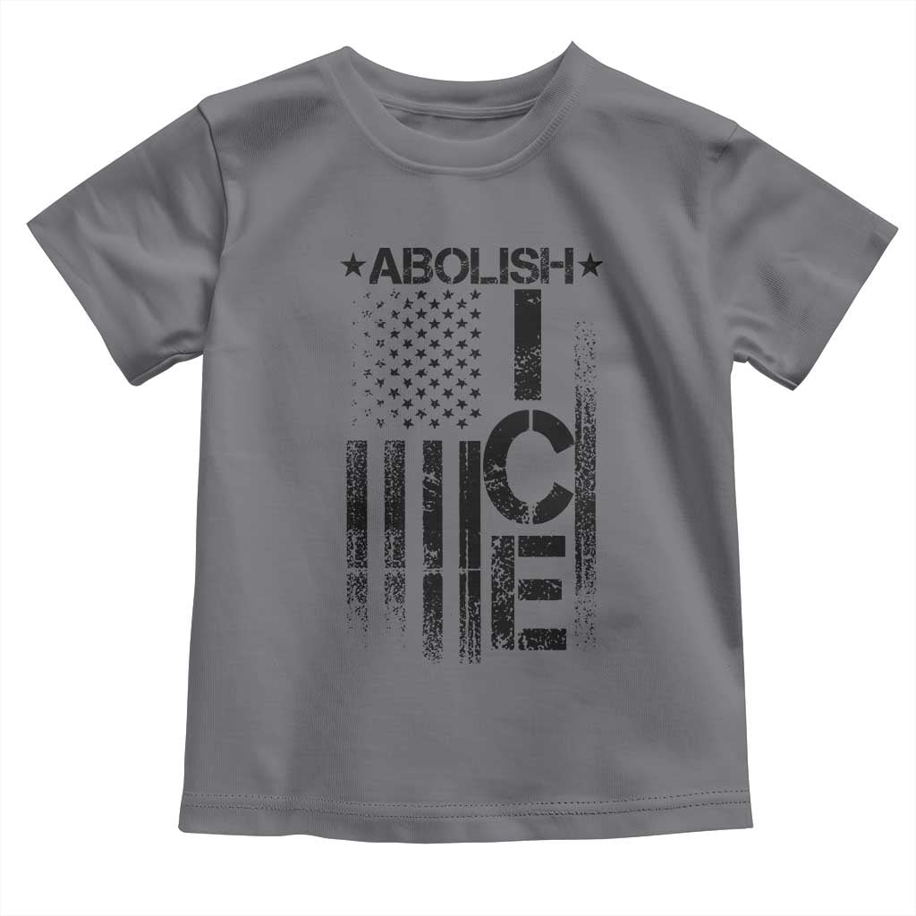 Abolish ICE Toddler T Shirt Vintage American Flag