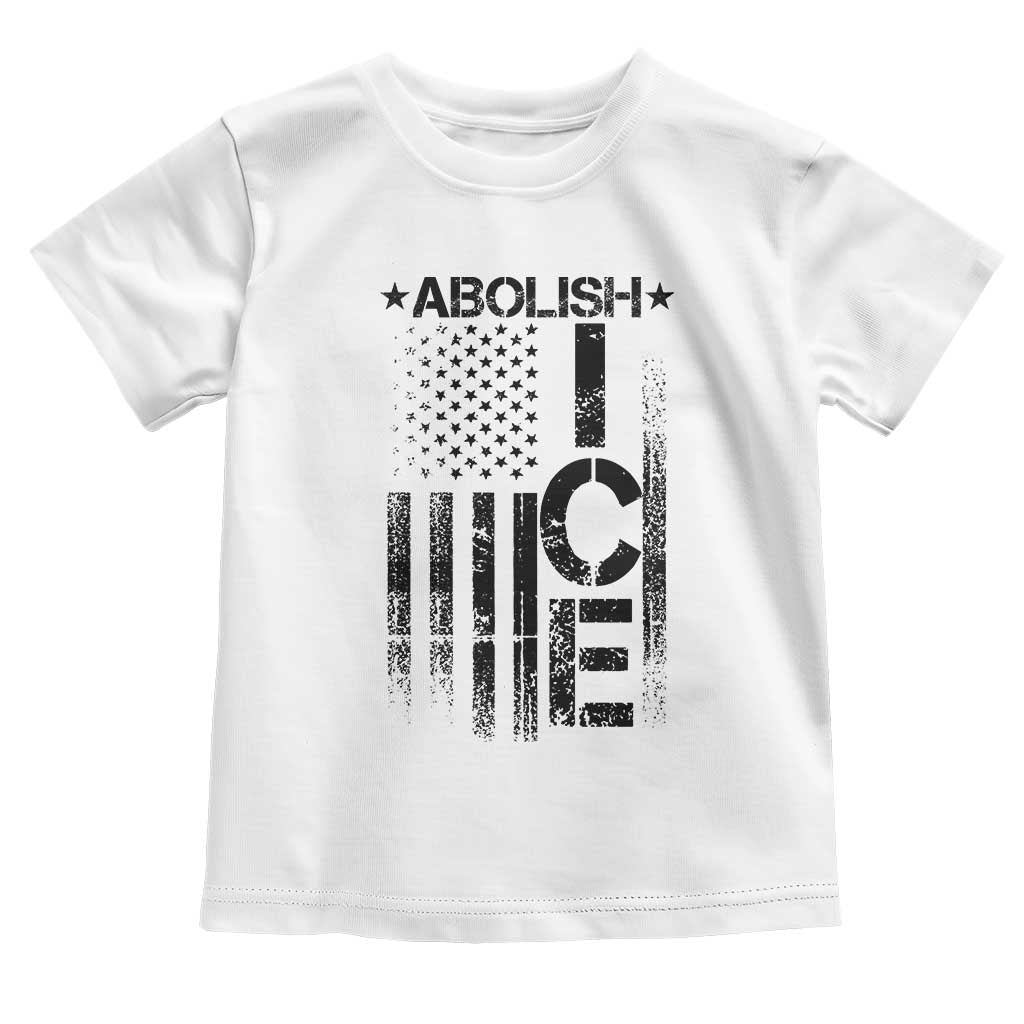 Abolish ICE Toddler T Shirt Vintage American Flag
