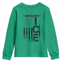 Abolish ICE Youth Sweatshirt Vintage American Flag
