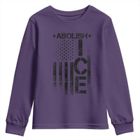 Abolish ICE Youth Sweatshirt Vintage American Flag