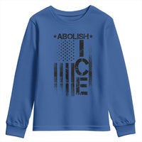 Abolish ICE Youth Sweatshirt Vintage American Flag