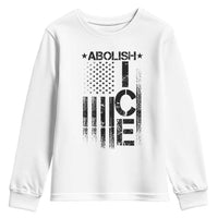Abolish ICE Youth Sweatshirt Vintage American Flag