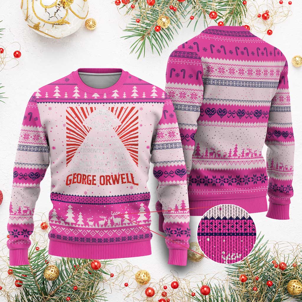 The Party Told You To Reject The Evidence Of Your Eyes Ugly Christmas Sweater Protest Inequality George Orwell