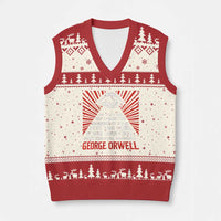 The Party Told You To Reject The Evidence Of Your Eyes V-Neck Knit Sweater Vest Protest Inequality George Orwell