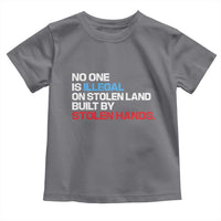 No One Is Illegal On Stolen Land Toddler T Shirt Built by Stolen Hands