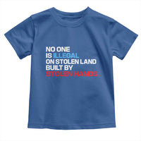 No One Is Illegal On Stolen Land Toddler T Shirt Built by Stolen Hands