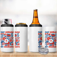 Protest Immigrant 4 in 1 Can Cooler Tumbler Fight Ignorance Not Immigrants