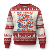 Protest Immigrant Ugly Christmas Sweater Fight Ignorance Not Immigrants