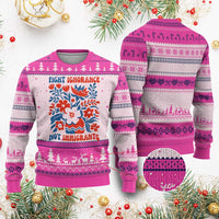 Protest Immigrant Ugly Christmas Sweater Fight Ignorance Not Immigrants