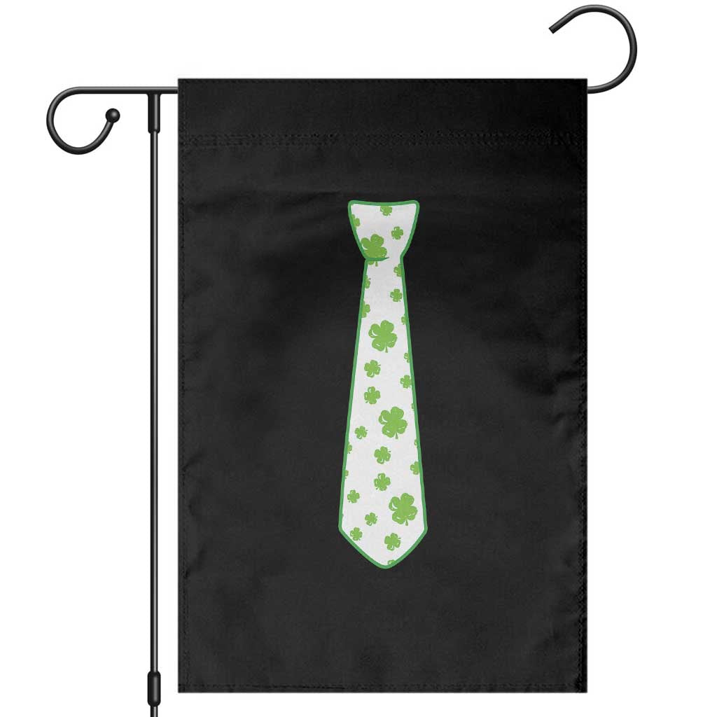 Shamrocks Tie Garden Flag Kids St Patricks Day Costume Party Humor
