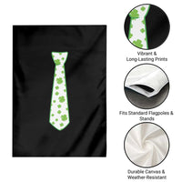 Shamrocks Tie Garden Flag Kids St Patricks Day Costume Party Humor