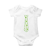 Shamrocks Tie Baby Onesie Kids St Patricks Day Costume Party Humor