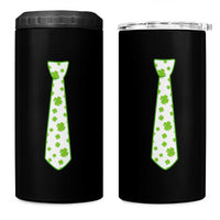 Shamrocks Tie 4 in 1 Can Cooler Tumbler Kids St Patricks Day Costume Party Humor