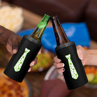 Shamrocks Tie 4 in 1 Can Cooler Tumbler Kids St Patricks Day Costume Party Humor
