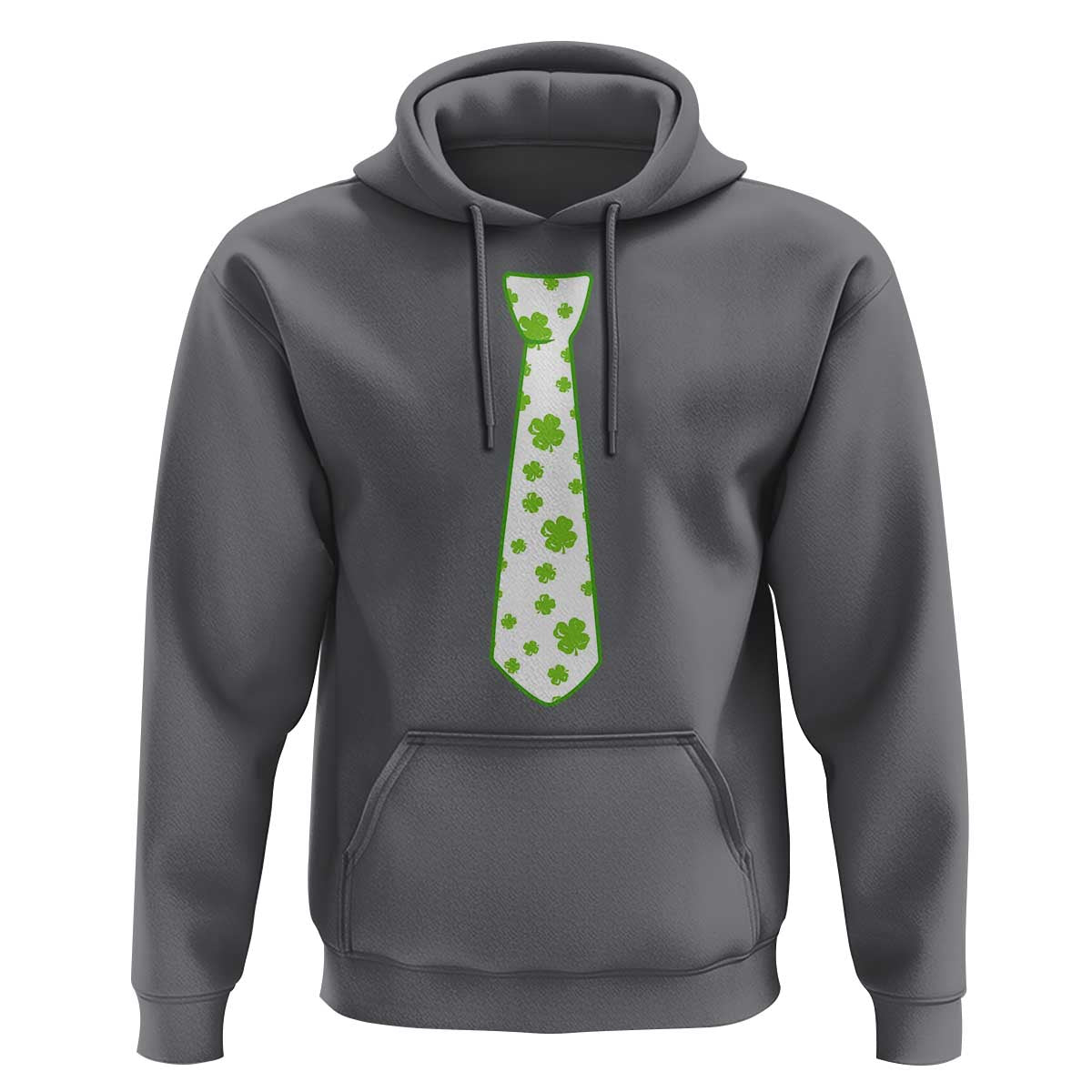 Shamrocks Tie Hoodie Kids St Patricks Day Costume Party Humor
