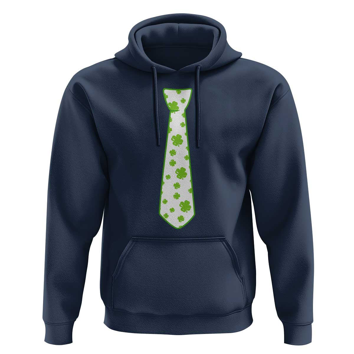 Shamrocks Tie Hoodie Kids St Patricks Day Costume Party Humor