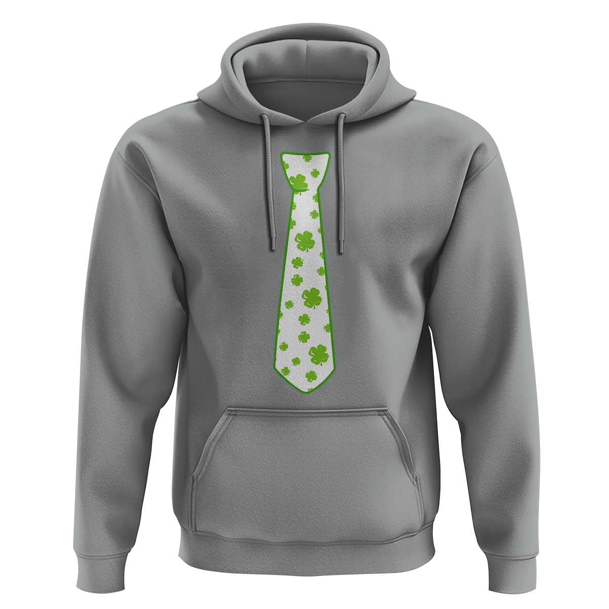 Shamrocks Tie Hoodie Kids St Patricks Day Costume Party Humor
