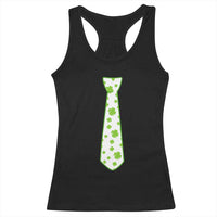 Shamrocks Tie Racerback Tank Top Kids St Patricks Day Costume Party Humor