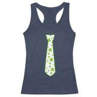 Shamrocks Tie Racerback Tank Top Kids St Patricks Day Costume Party Humor