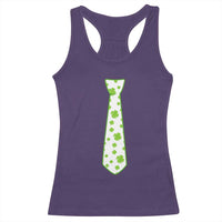 Shamrocks Tie Racerback Tank Top Kids St Patricks Day Costume Party Humor