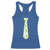 Shamrocks Tie Racerback Tank Top Kids St Patricks Day Costume Party Humor