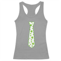 Shamrocks Tie Racerback Tank Top Kids St Patricks Day Costume Party Humor