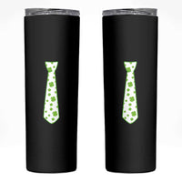 Shamrocks Tie Skinny Tumbler Kids St Patricks Day Costume Party Humor
